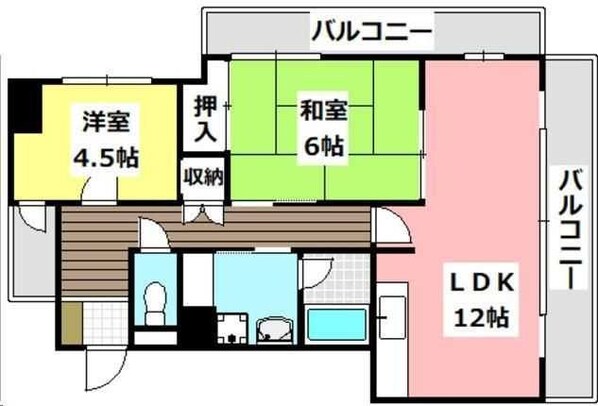 エクセレントライフ大池の物件間取画像